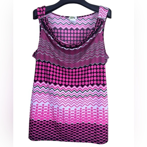 Guilty sleeveless‎ colorful sleeveless top 1x